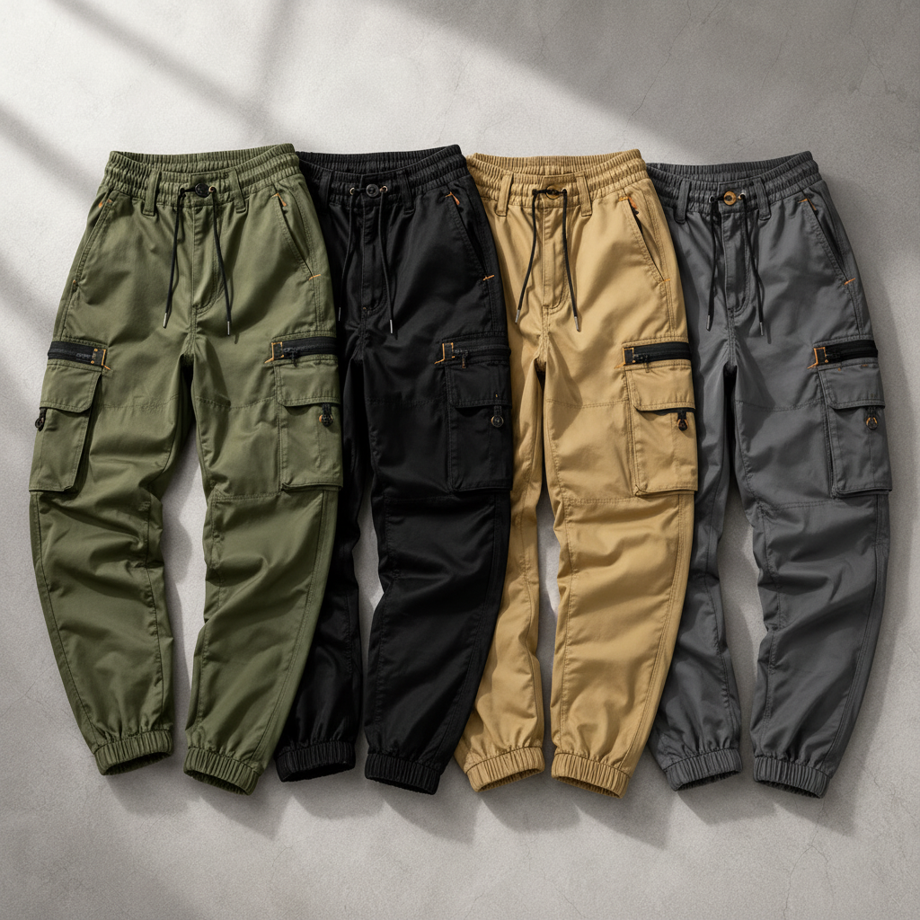 DAVID | PANTALONI CARGO IN FELPA ELASTICIZZATA