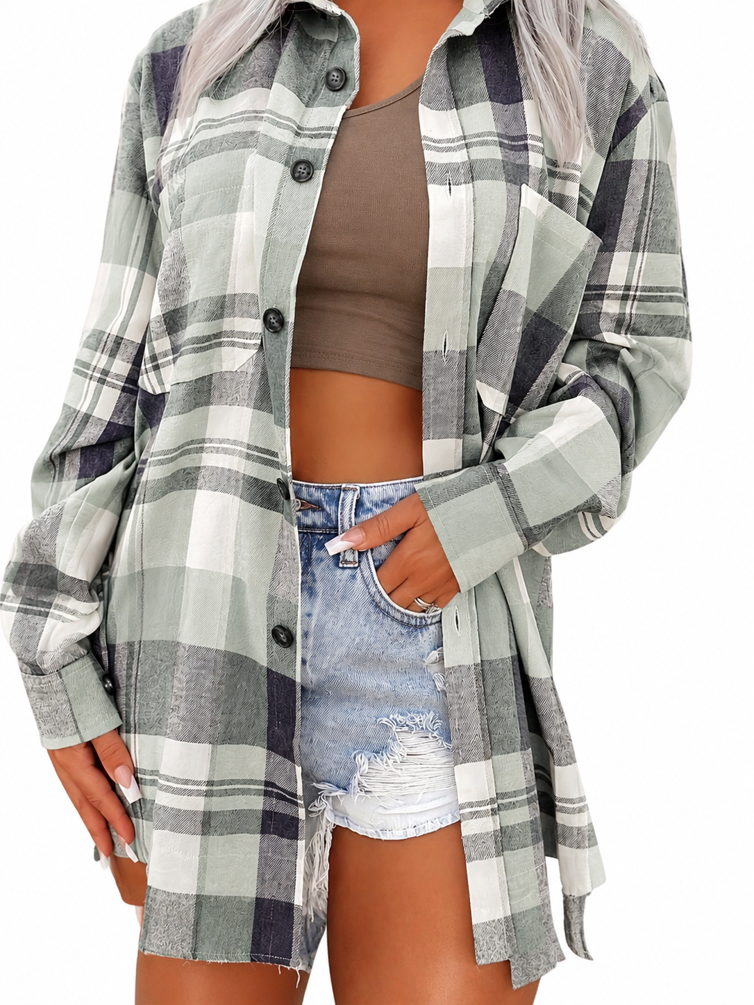 ISA - CAMICIA ESTIVA DA DONNA A MANICHE LUNGHE