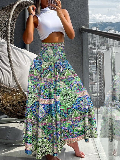 RELAXED WIDE-LENGTH SKIRT