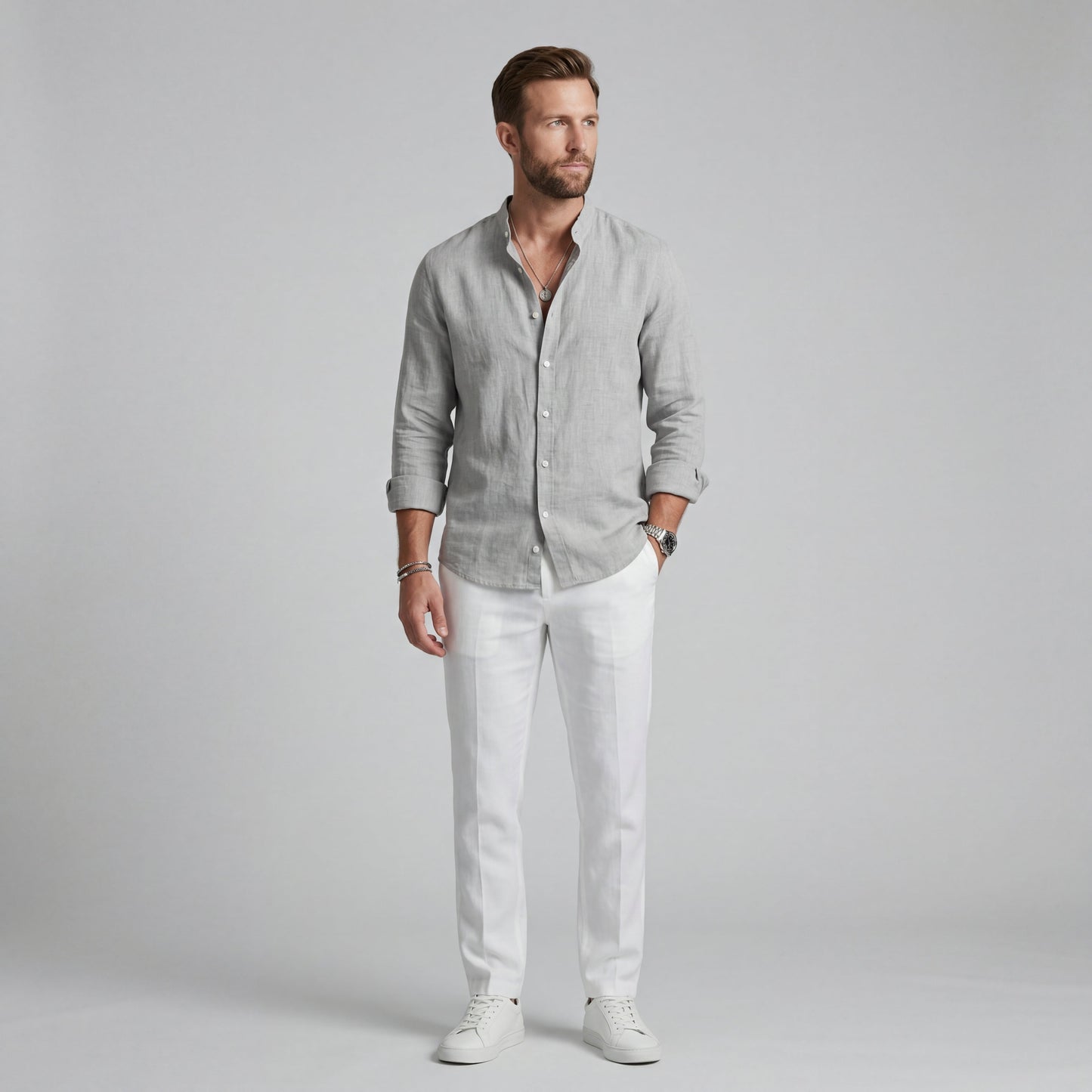 LUCAS - CAMICIA IN LINO ELEGANTE E LEGGERA