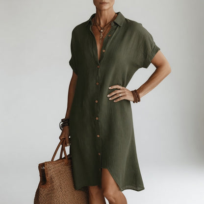 EMMA - ABITO A CAMICIA MIDI PREMIUM E TRASPIRANTE