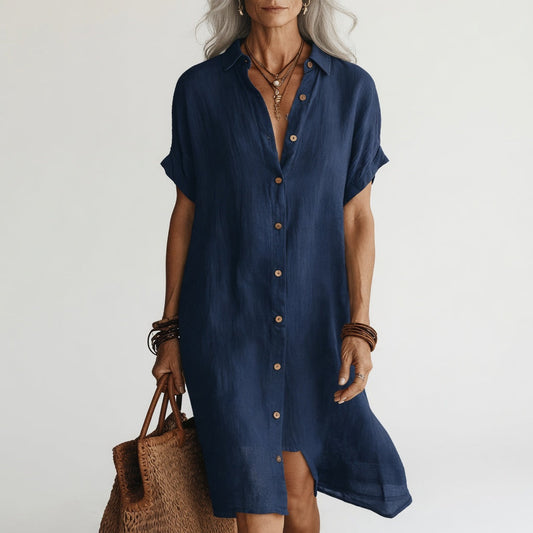 EMMA - ABITO A CAMICIA MIDI PREMIUM E TRASPIRANTE