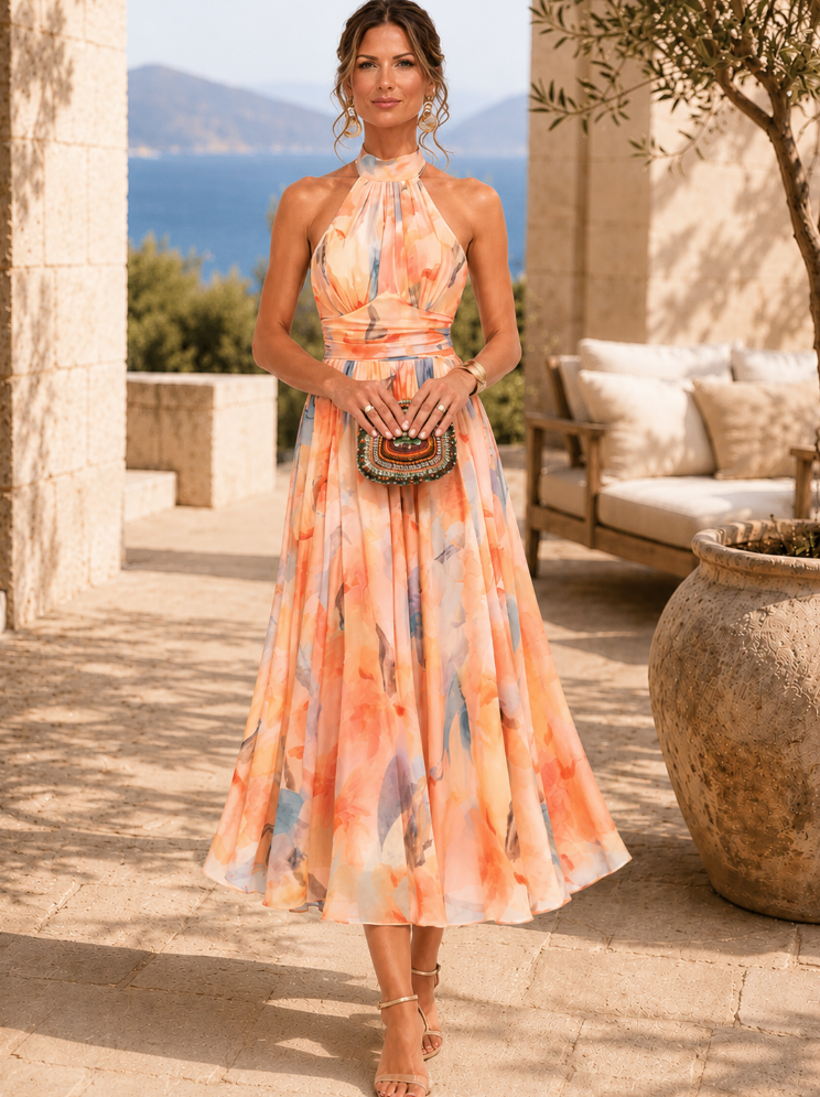 ELAINA | ABITO CON SCOLLO ALL'AMERICANA