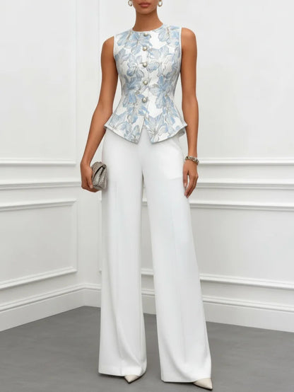 ILANA - COMPLETTO TOP COPRIVITA (CAMICIOLA) E PANTALONI