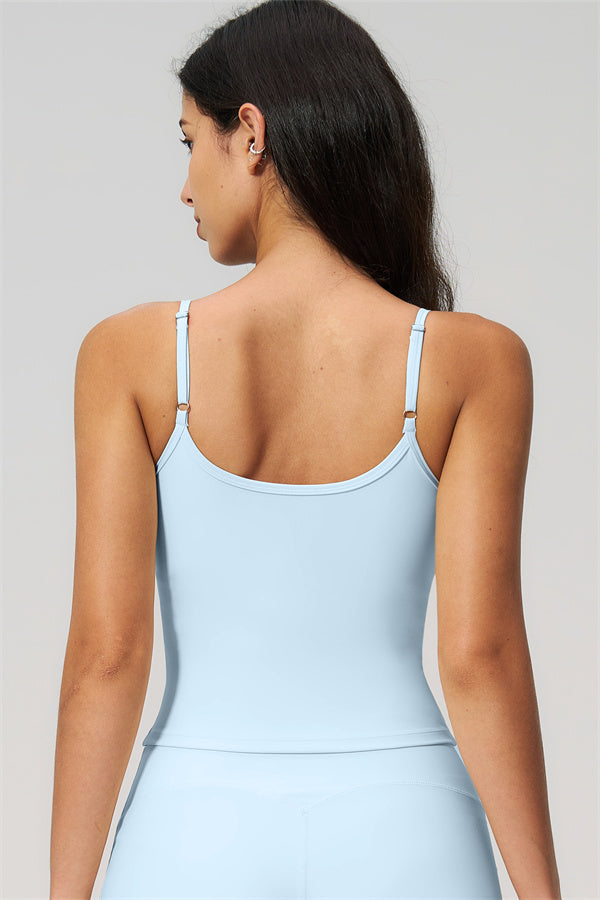 NARISSA - COMPLETO 2 PEZZI CON TOP A CANOTTA E PANTALONI CROP A GAMBA LARGA