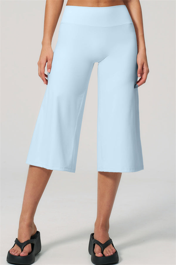 NARISSA - COMPLETO 2 PEZZI CON TOP A CANOTTA E PANTALONI CROP A GAMBA LARGA