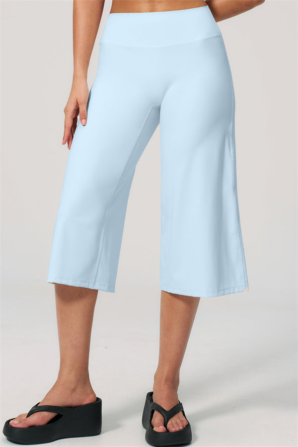 NARISSA - COMPLETO 2 PEZZI CON TOP A CANOTTA E PANTALONI CROP A GAMBA LARGA