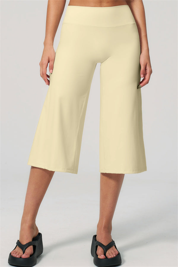 NARISSA - COMPLETO 2 PEZZI CON TOP A CANOTTA E PANTALONI CROP A GAMBA LARGA