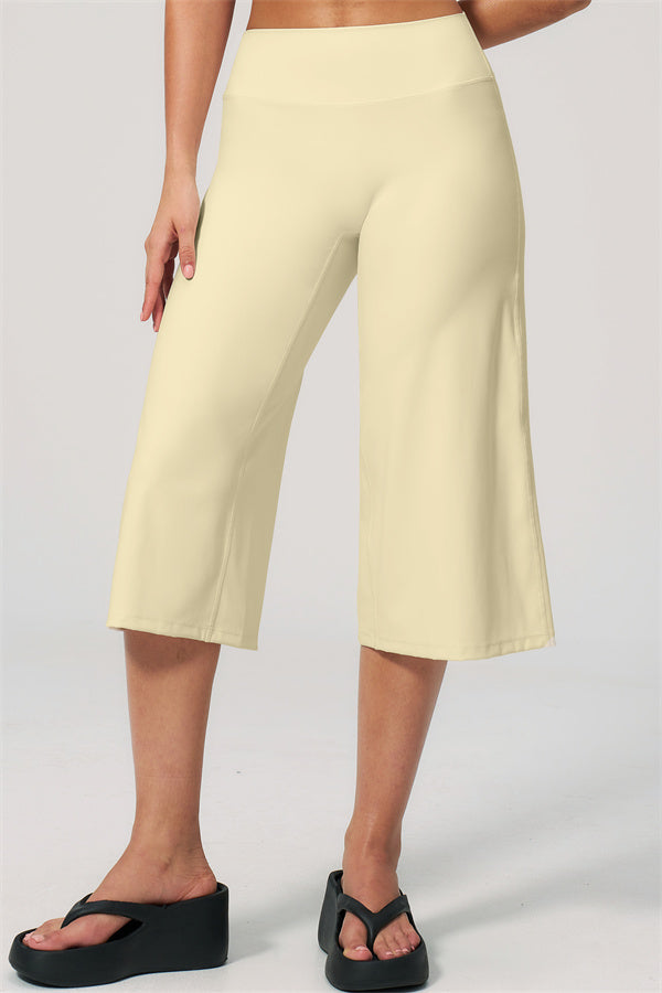 NARISSA - COMPLETO 2 PEZZI CON TOP A CANOTTA E PANTALONI CROP A GAMBA LARGA