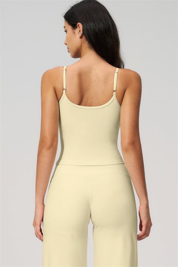 NARISSA - COMPLETO 2 PEZZI CON TOP A CANOTTA E PANTALONI CROP A GAMBA LARGA