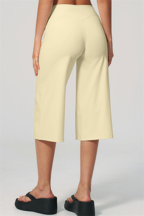 NARISSA - COMPLETO 2 PEZZI CON TOP A CANOTTA E PANTALONI CROP A GAMBA LARGA
