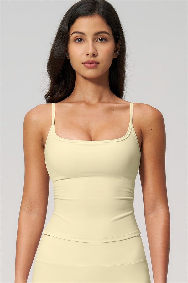 NARISSA - COMPLETO 2 PEZZI CON TOP A CANOTTA E PANTALONI CROP A GAMBA LARGA