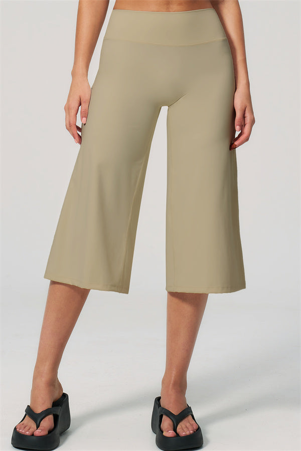 NARISSA - COMPLETO 2 PEZZI CON TOP A CANOTTA E PANTALONI CROP A GAMBA LARGA