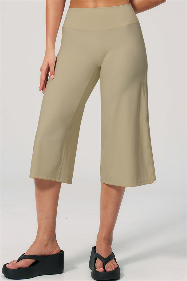 NARISSA - COMPLETO 2 PEZZI CON TOP A CANOTTA E PANTALONI CROP A GAMBA LARGA