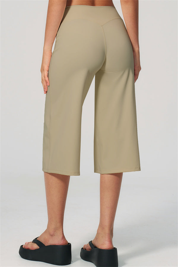 NARISSA - COMPLETO 2 PEZZI CON TOP A CANOTTA E PANTALONI CROP A GAMBA LARGA