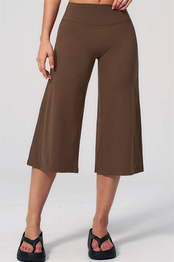 NARISSA - COMPLETO 2 PEZZI CON TOP A CANOTTA E PANTALONI CROP A GAMBA LARGA