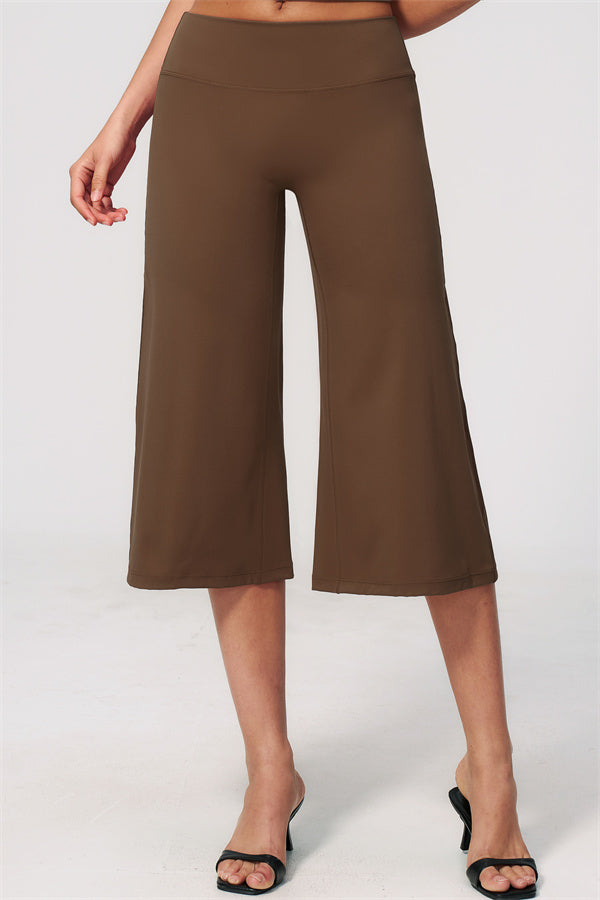 NARISSA - COMPLETO 2 PEZZI CON TOP A CANOTTA E PANTALONI CROP A GAMBA LARGA