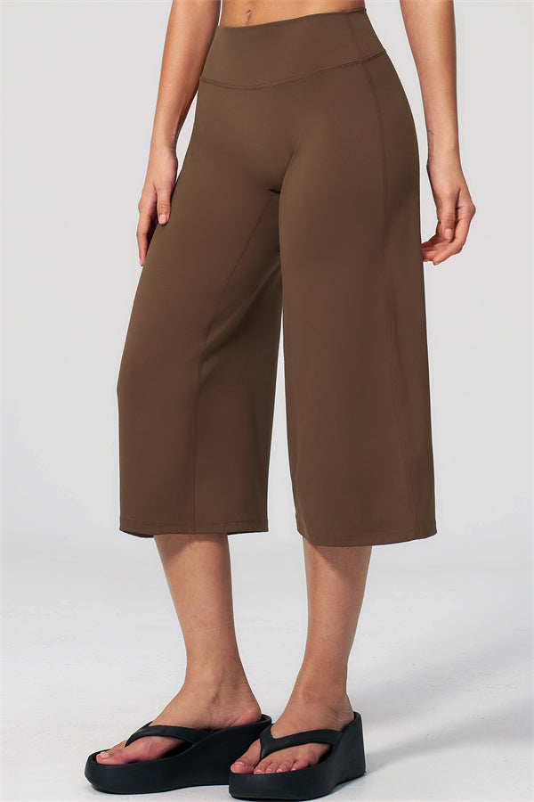 NARISSA - COMPLETO 2 PEZZI CON TOP A CANOTTA E PANTALONI CROP A GAMBA LARGA