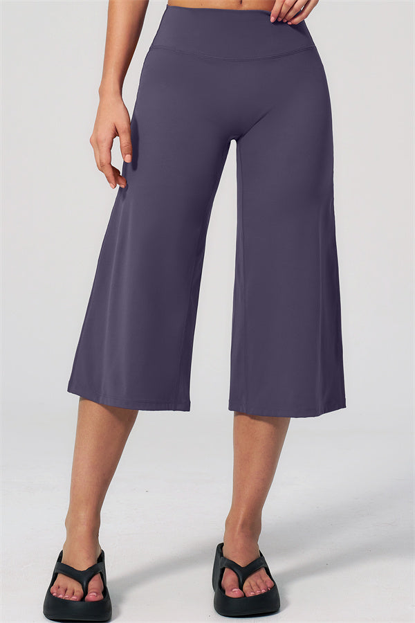 NARISSA - COMPLETO 2 PEZZI CON TOP A CANOTTA E PANTALONI CROP A GAMBA LARGA