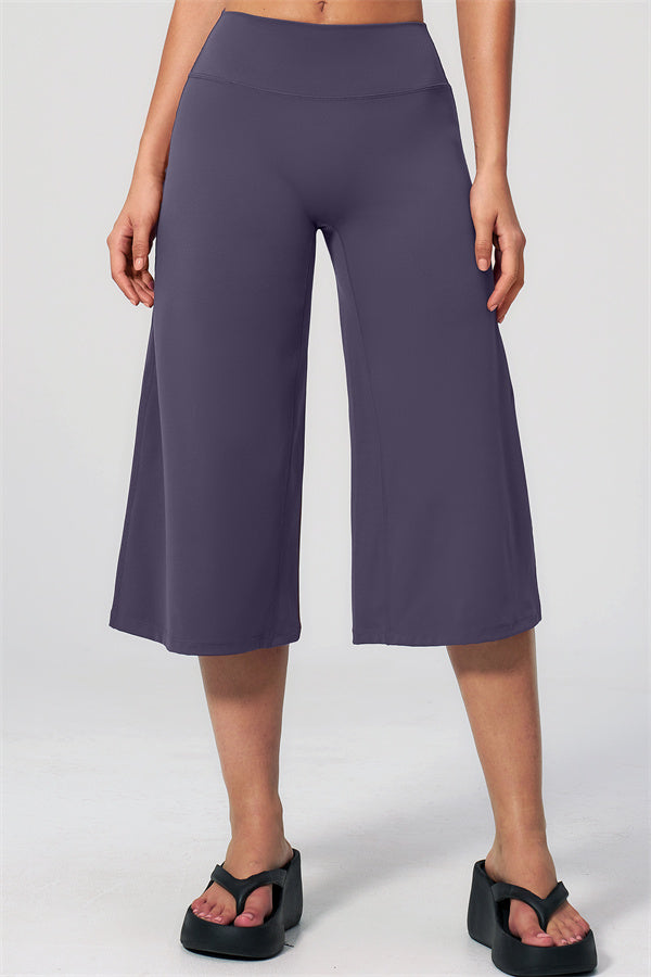 NARISSA - COMPLETO 2 PEZZI CON TOP A CANOTTA E PANTALONI CROP A GAMBA LARGA