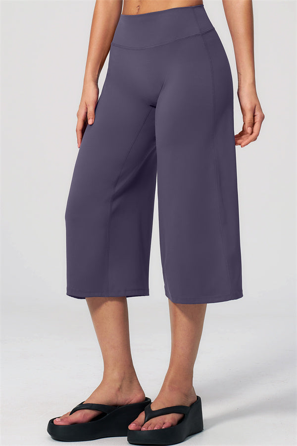 NARISSA - COMPLETO 2 PEZZI CON TOP A CANOTTA E PANTALONI CROP A GAMBA LARGA
