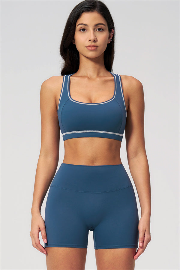 MHEL - SET 2 PEZZI VENUS CON REGGISENO SPORTIVO E SHORTS