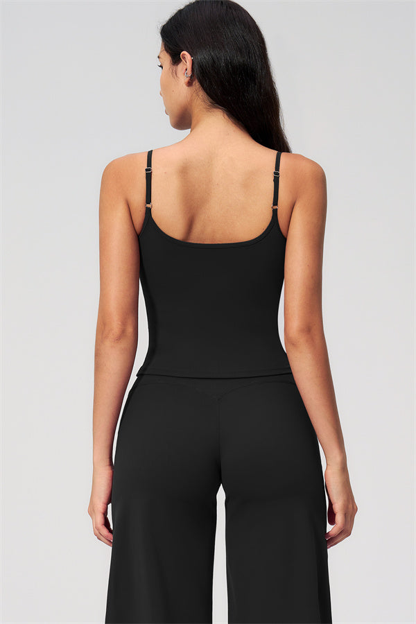 NARISSA - COMPLETO 2 PEZZI CON TOP A CANOTTA E PANTALONI CROP A GAMBA LARGA