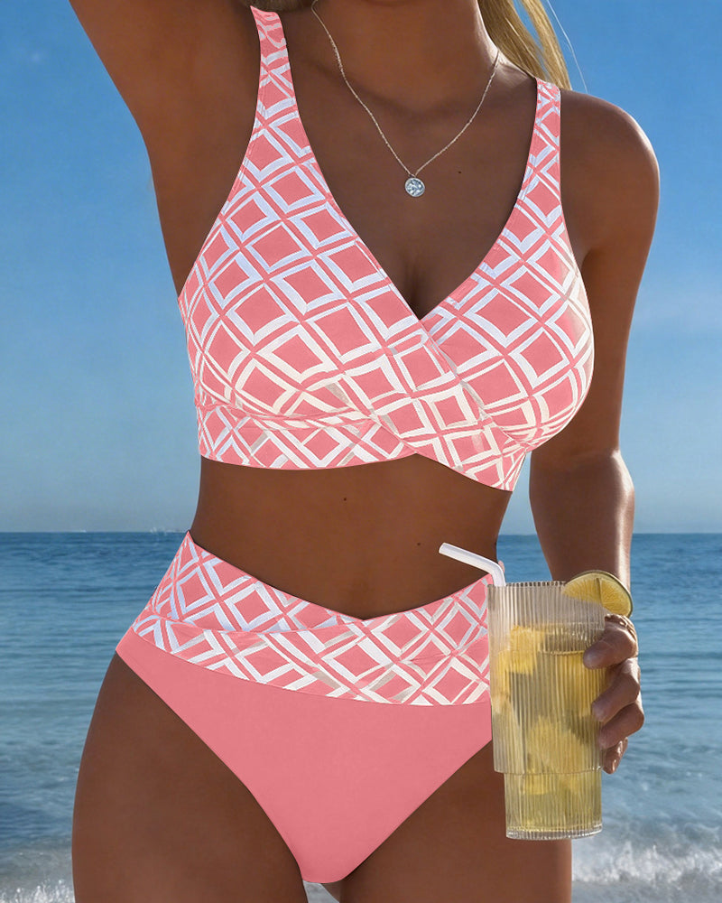 MOLLY | BIKINI DUE PEZZI CON ELEGANTE MOTIVO A DIAMANTI