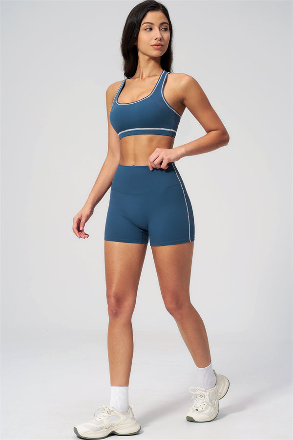 MHEL - SET 2 PEZZI VENUS CON REGGISENO SPORTIVO E SHORTS