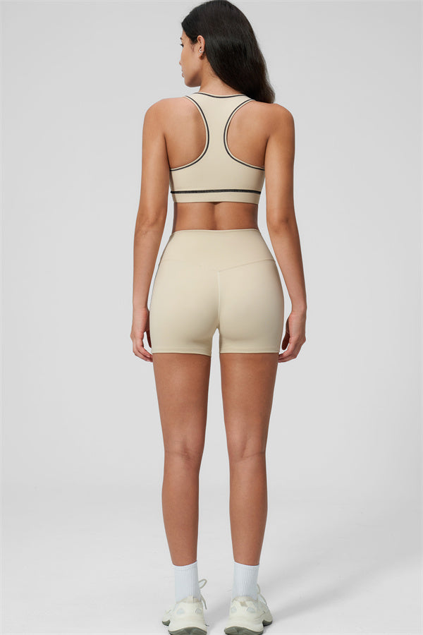 MHEL - SET 2 PEZZI VENUS CON REGGISENO SPORTIVO E SHORTS