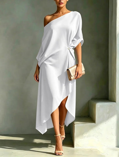 CANDICE - ELEGANTE ABITO ASIMMETRICO