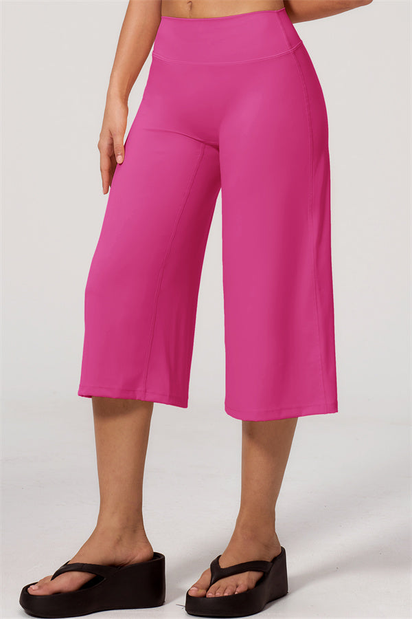 NARISSA - COMPLETO 2 PEZZI CON TOP A CANOTTA E PANTALONI CROP A GAMBA LARGA