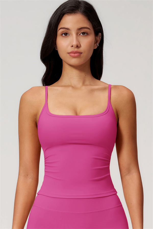NARISSA - COMPLETO 2 PEZZI CON TOP A CANOTTA E PANTALONI CROP A GAMBA LARGA