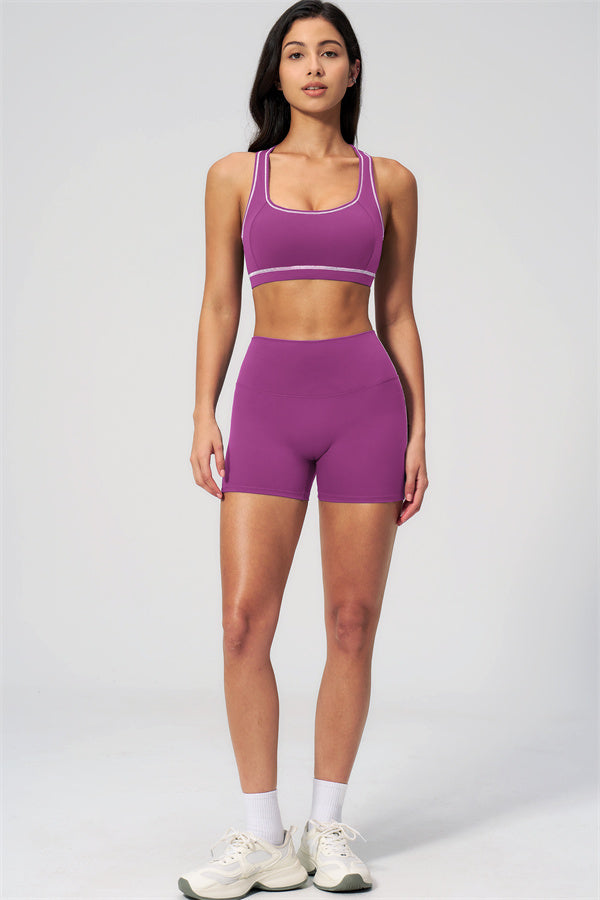 MHEL - SET 2 PEZZI VENUS CON REGGISENO SPORTIVO E SHORTS