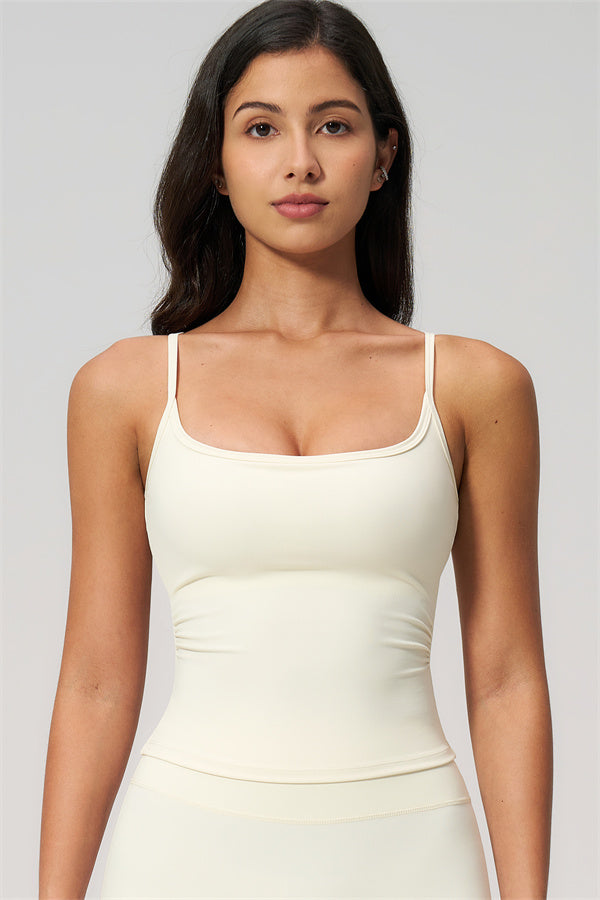 NARISSA - COMPLETO 2 PEZZI CON TOP A CANOTTA E PANTALONI CROP A GAMBA LARGA