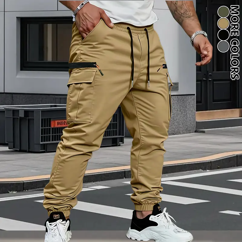 DAVID | PANTALONI CARGO IN FELPA ELASTICIZZATA