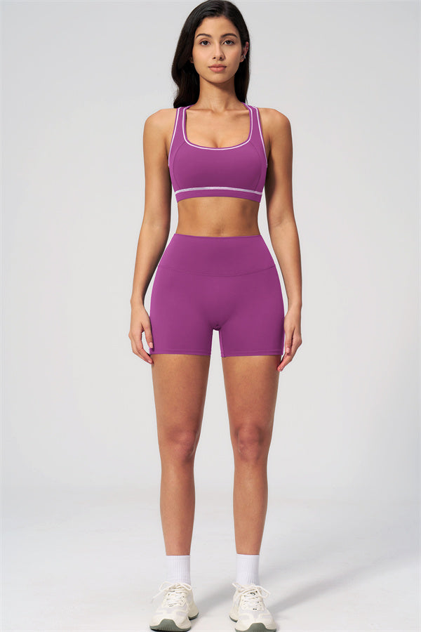 MHEL - SET 2 PEZZI VENUS CON REGGISENO SPORTIVO E SHORTS