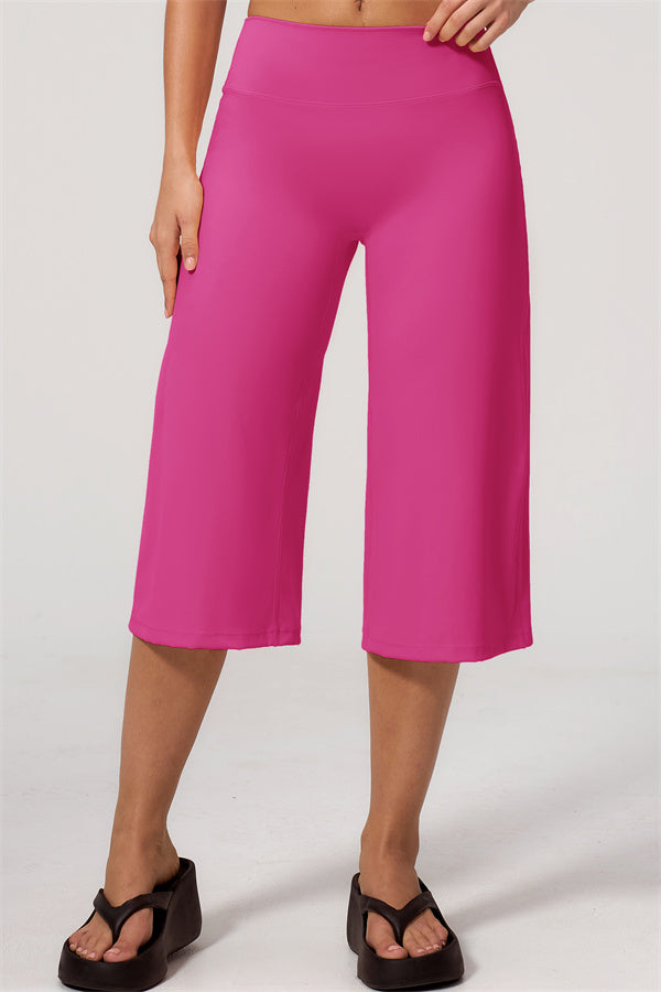 NARISSA - COMPLETO 2 PEZZI CON TOP A CANOTTA E PANTALONI CROP A GAMBA LARGA