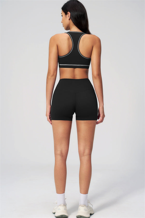 MHEL - SET 2 PEZZI VENUS CON REGGISENO SPORTIVO E SHORTS