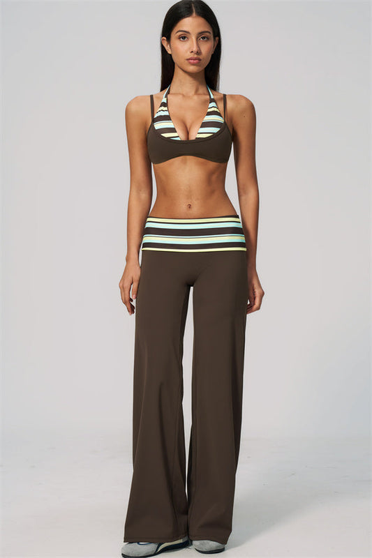 JANICE - SET 2 PEZZI ENLIVEN CON REGGISENO SPORTIVO E PANTALONI A GAMBA DRITTA