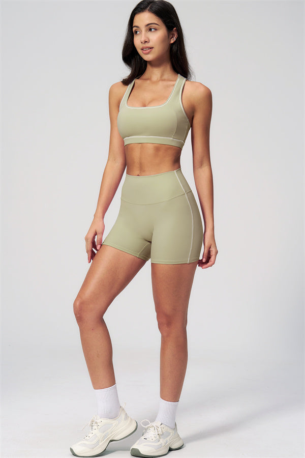 MHEL - SET 2 PEZZI VENUS CON REGGISENO SPORTIVO E SHORTS