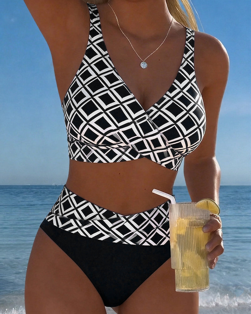 MOLLY | BIKINI DUE PEZZI CON ELEGANTE MOTIVO A DIAMANTI