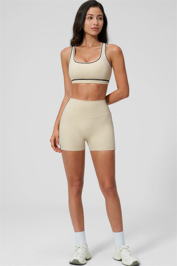 MHEL - SET 2 PEZZI VENUS CON REGGISENO SPORTIVO E SHORTS