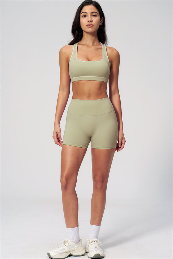 MHEL - SET 2 PEZZI VENUS CON REGGISENO SPORTIVO E SHORTS
