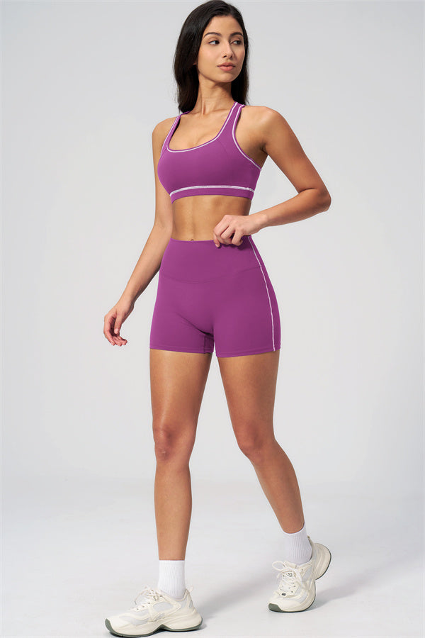 MHEL - SET 2 PEZZI VENUS CON REGGISENO SPORTIVO E SHORTS