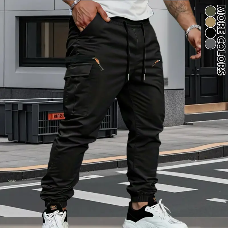 DAVID | PANTALONI CARGO IN FELPA ELASTICIZZATA