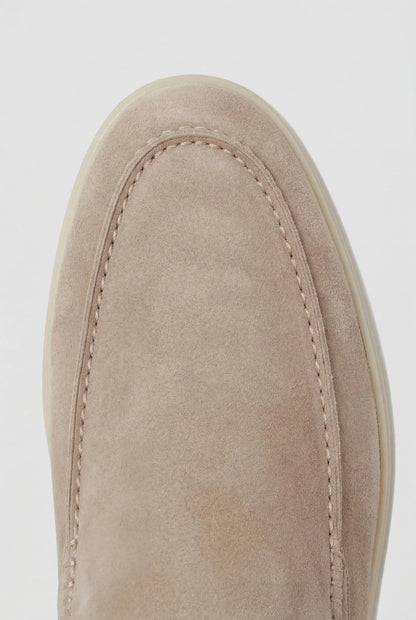 NAPOLEON - YACHT MULE IN PELLE SCAMOSCIATA BEIGE