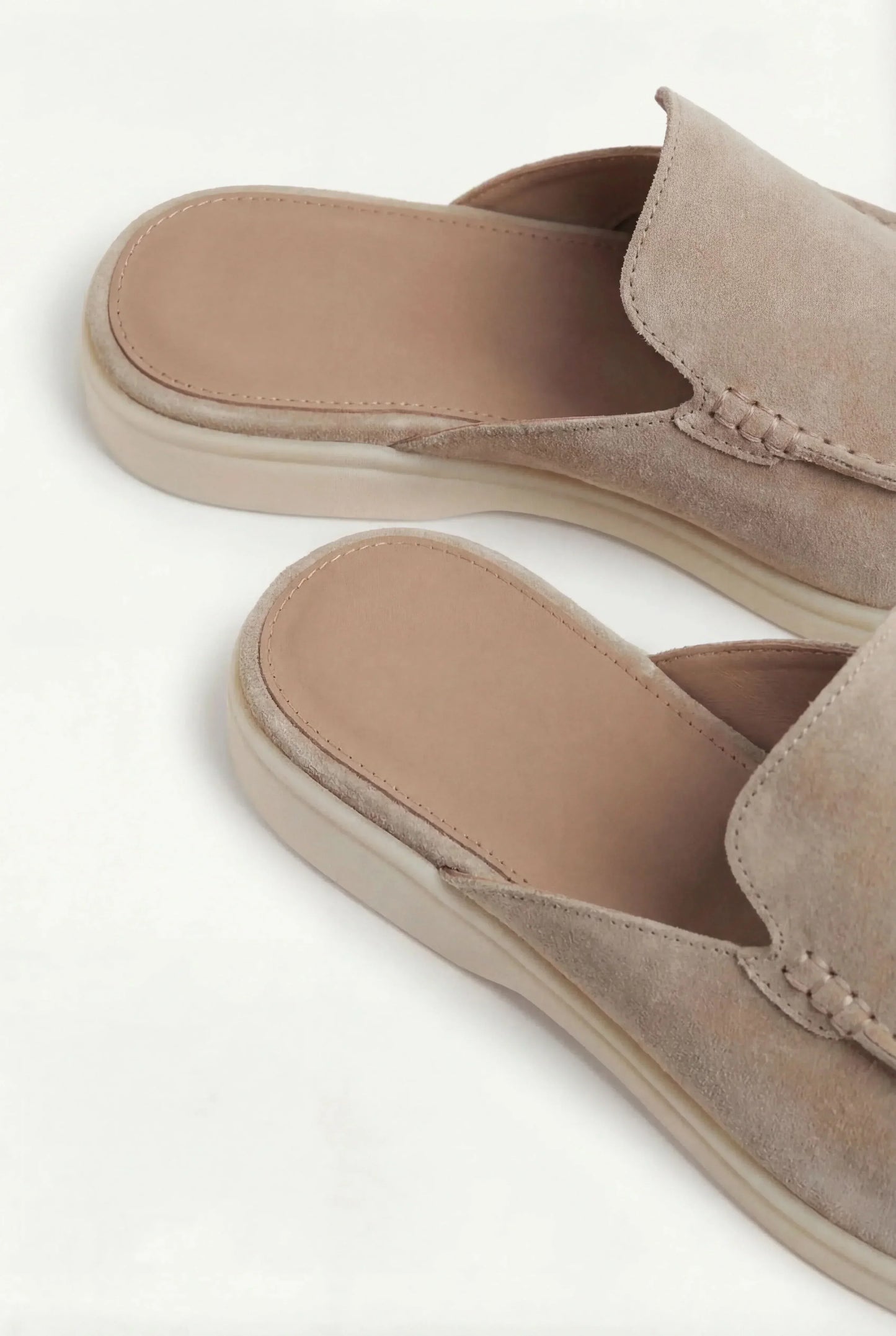 NAPOLEON - YACHT MULE IN PELLE SCAMOSCIATA BEIGE
