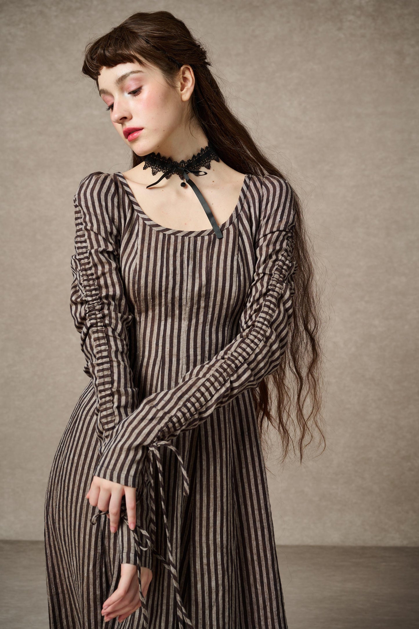 SONIA | ABITO MAXI VITTORIANO IN LINO
