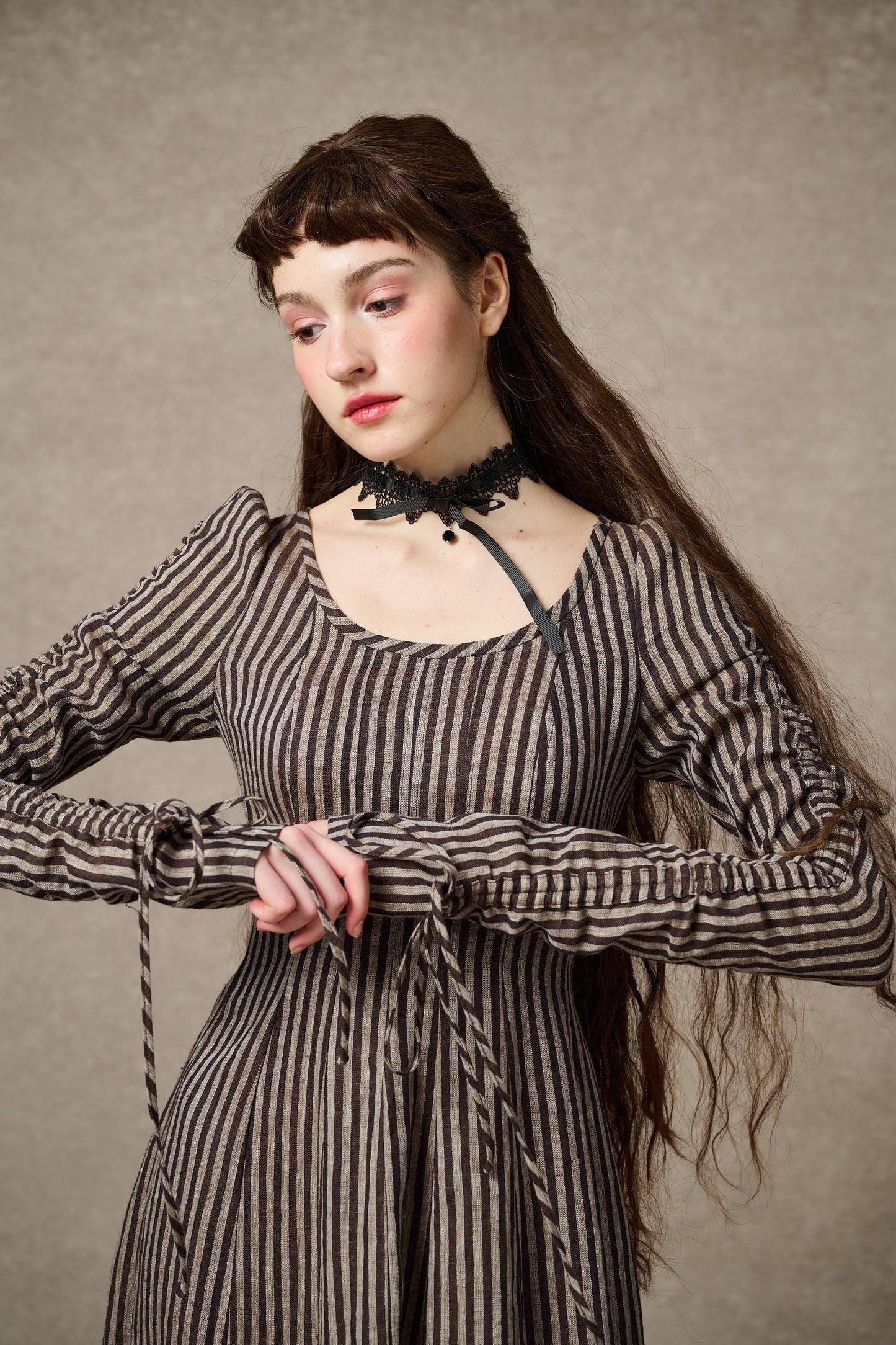 SONIA | ABITO MAXI VITTORIANO IN LINO